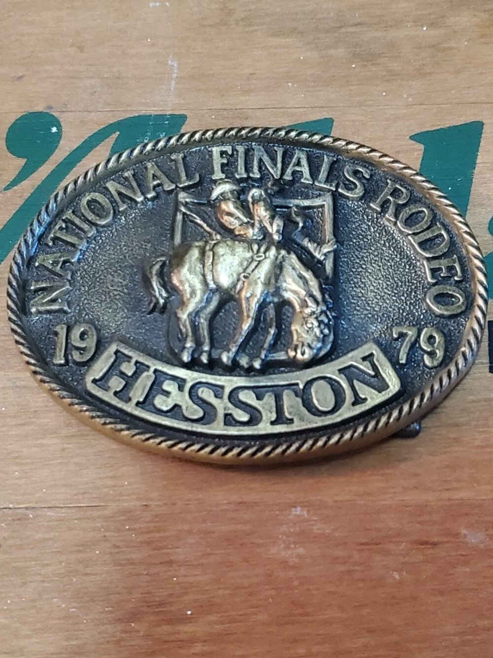 1979 Hesston belt buckle